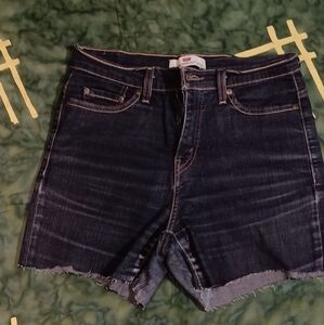 Levi's Blue Jean Shorts with Contrast Stitching